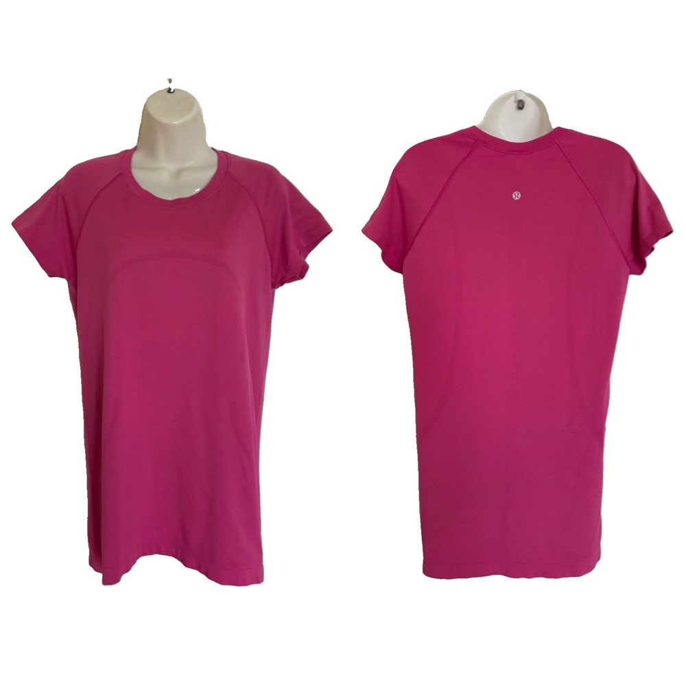 Lululemon Run Swiftly Tech Short Sleeve Crew Tee Women's 10 Magenta Pink